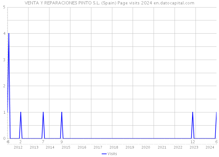VENTA Y REPARACIONES PINTO S.L. (Spain) Page visits 2024 