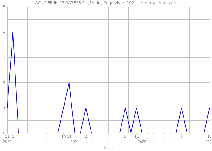 WONDER IN PROGRESS SL (Spain) Page visits 2024 