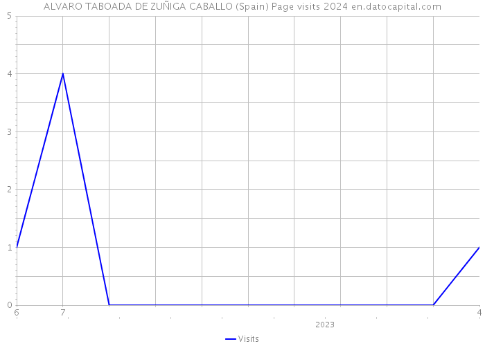 ALVARO TABOADA DE ZUÑIGA CABALLO (Spain) Page visits 2024 