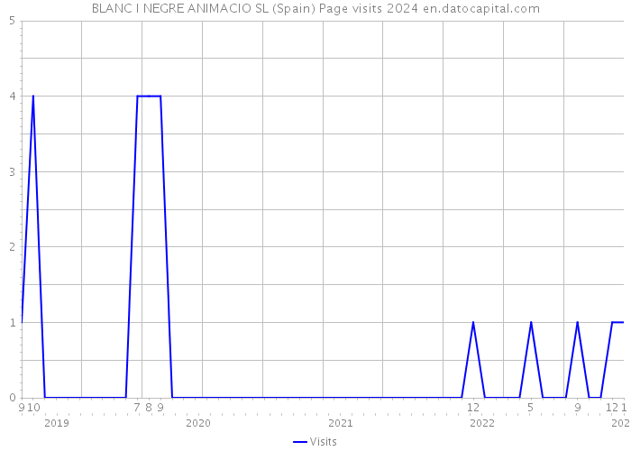 BLANC I NEGRE ANIMACIO SL (Spain) Page visits 2024 