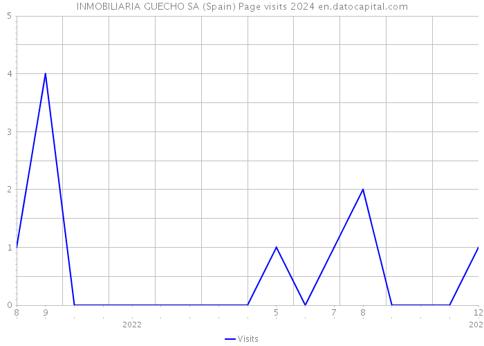 INMOBILIARIA GUECHO SA (Spain) Page visits 2024 