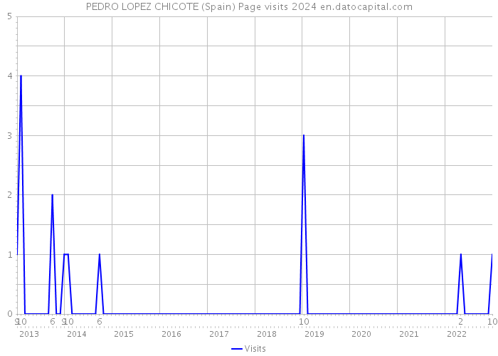 PEDRO LOPEZ CHICOTE (Spain) Page visits 2024 