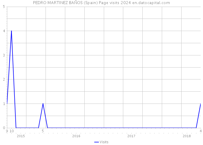 PEDRO MARTINEZ BAÑOS (Spain) Page visits 2024 