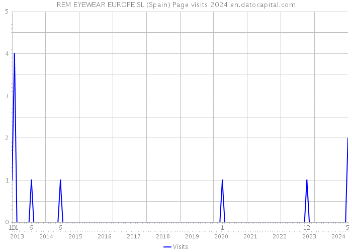 REM EYEWEAR EUROPE SL (Spain) Page visits 2024 