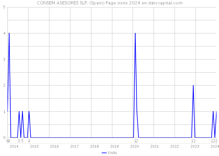 CONSEM ASESORES SLP. (Spain) Page visits 2024 