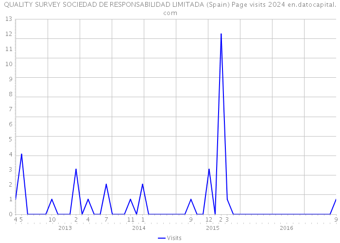 QUALITY SURVEY SOCIEDAD DE RESPONSABILIDAD LIMITADA (Spain) Page visits 2024 
