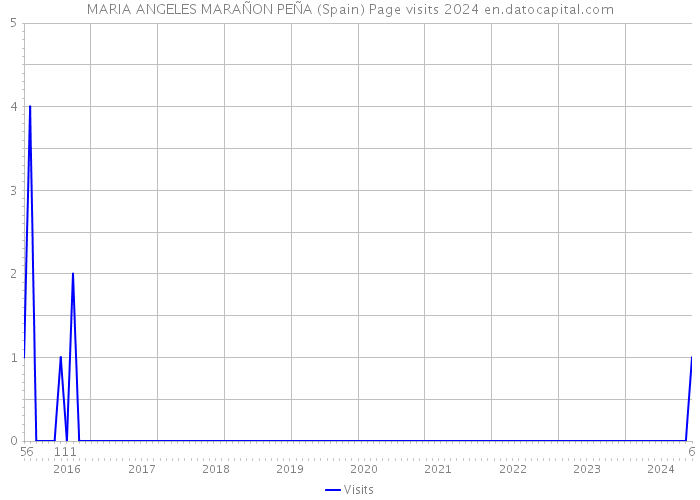 MARIA ANGELES MARAÑON PEÑA (Spain) Page visits 2024 