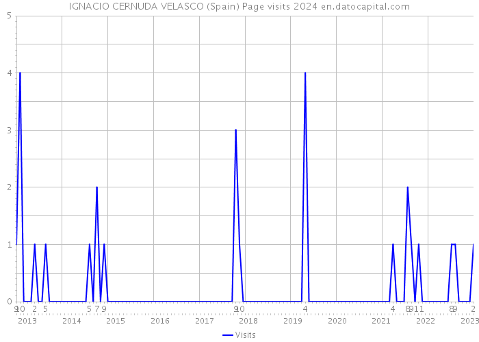 IGNACIO CERNUDA VELASCO (Spain) Page visits 2024 