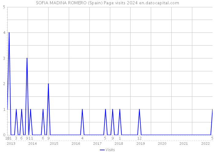 SOFIA MADINA ROMERO (Spain) Page visits 2024 