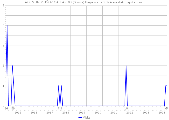 AGUSTIN MUÑOZ GALLARDO (Spain) Page visits 2024 
