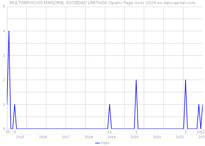 MULTISERVICIOS MARJORIE, SOCIEDAD LIMITADA (Spain) Page visits 2024 