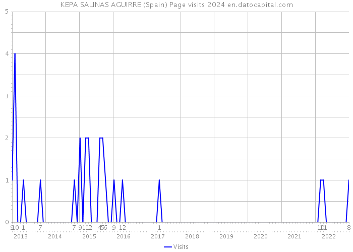 KEPA SALINAS AGUIRRE (Spain) Page visits 2024 