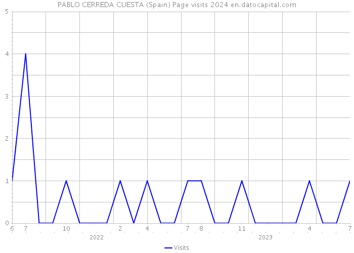 PABLO CERREDA CUESTA (Spain) Page visits 2024 