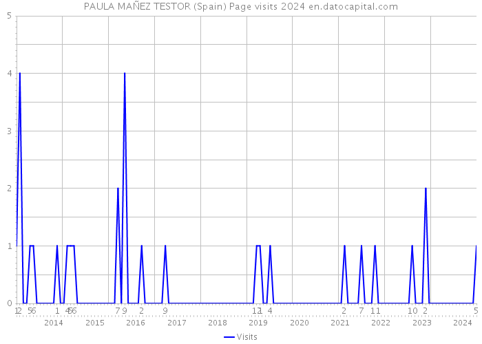 PAULA MAÑEZ TESTOR (Spain) Page visits 2024 