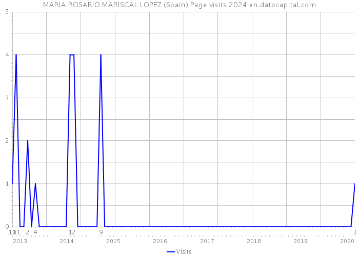 MARIA ROSARIO MARISCAL LOPEZ (Spain) Page visits 2024 