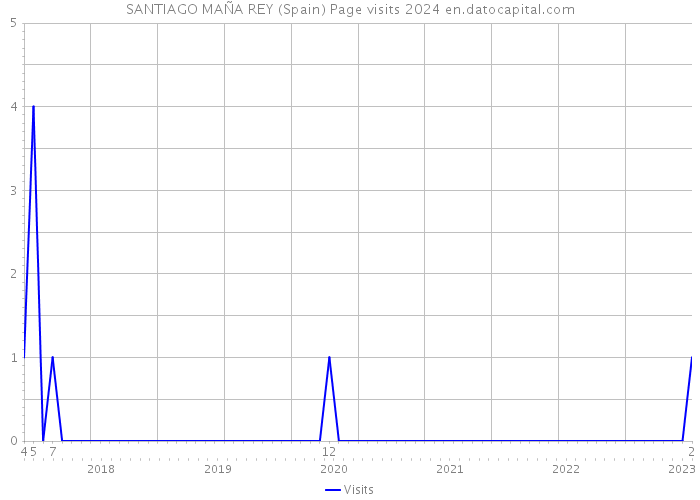 SANTIAGO MAÑA REY (Spain) Page visits 2024 