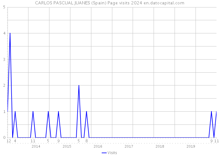 CARLOS PASCUAL JUANES (Spain) Page visits 2024 