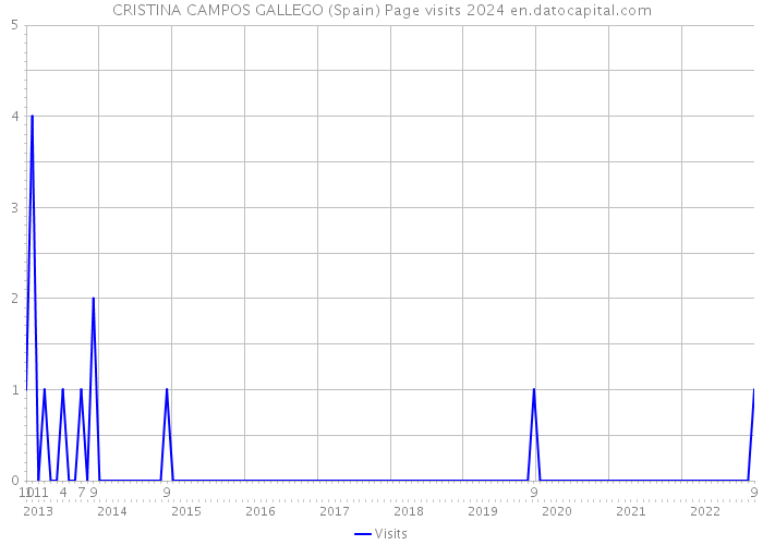 CRISTINA CAMPOS GALLEGO (Spain) Page visits 2024 