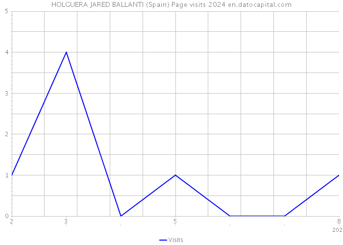 HOLGUERA JARED BALLANTI (Spain) Page visits 2024 