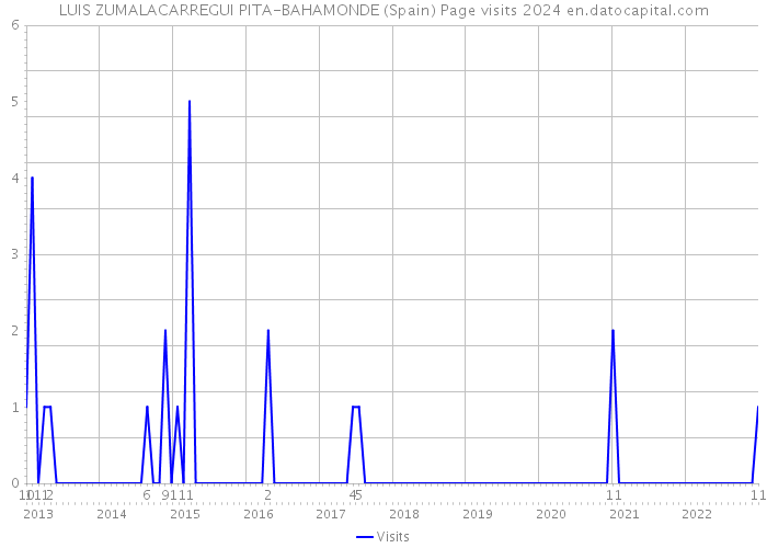 LUIS ZUMALACARREGUI PITA-BAHAMONDE (Spain) Page visits 2024 
