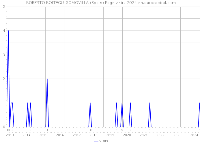 ROBERTO ROITEGUI SOMOVILLA (Spain) Page visits 2024 