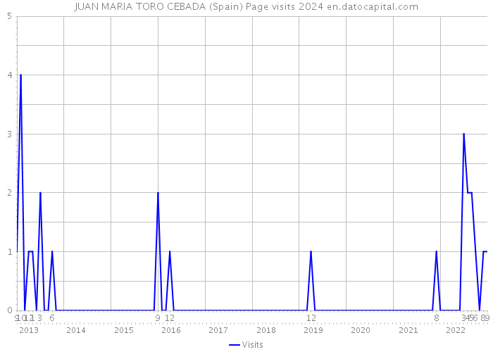 JUAN MARIA TORO CEBADA (Spain) Page visits 2024 