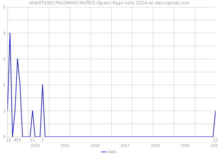ANASTASIO PALOMINO MUÑOZ (Spain) Page visits 2024 