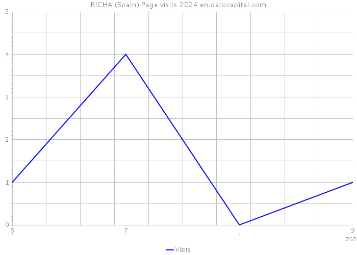 RICHA (Spain) Page visits 2024 