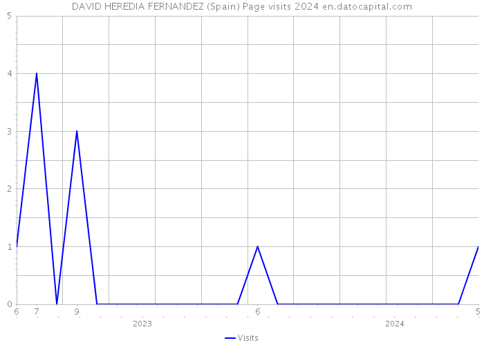 DAVID HEREDIA FERNANDEZ (Spain) Page visits 2024 
