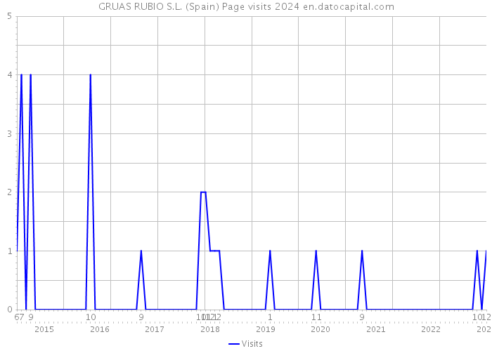 GRUAS RUBIO S.L. (Spain) Page visits 2024 