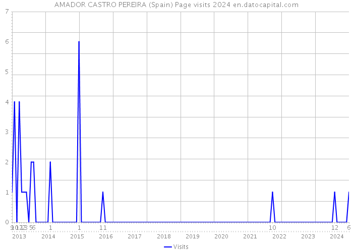 AMADOR CASTRO PEREIRA (Spain) Page visits 2024 