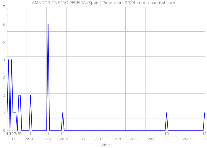 AMADOR CASTRO PEREIRA (Spain) Page visits 2024 