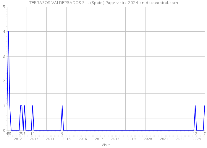 TERRAZOS VALDEPRADOS S.L. (Spain) Page visits 2024 