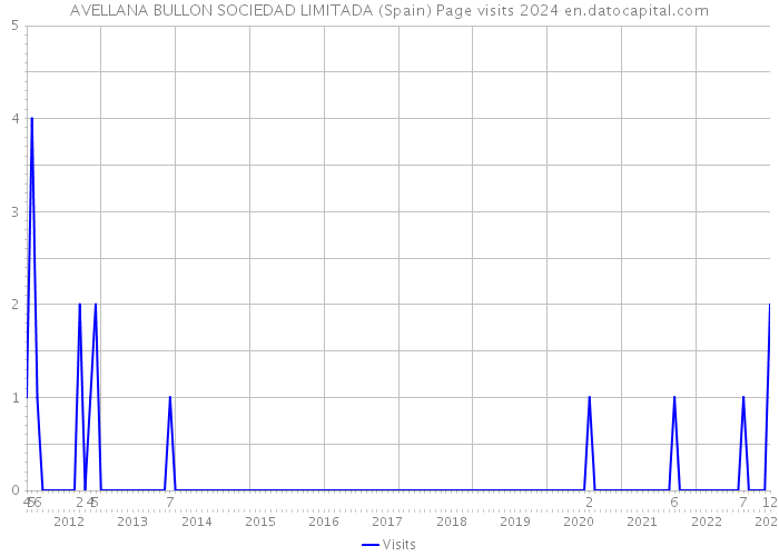 AVELLANA BULLON SOCIEDAD LIMITADA (Spain) Page visits 2024 
