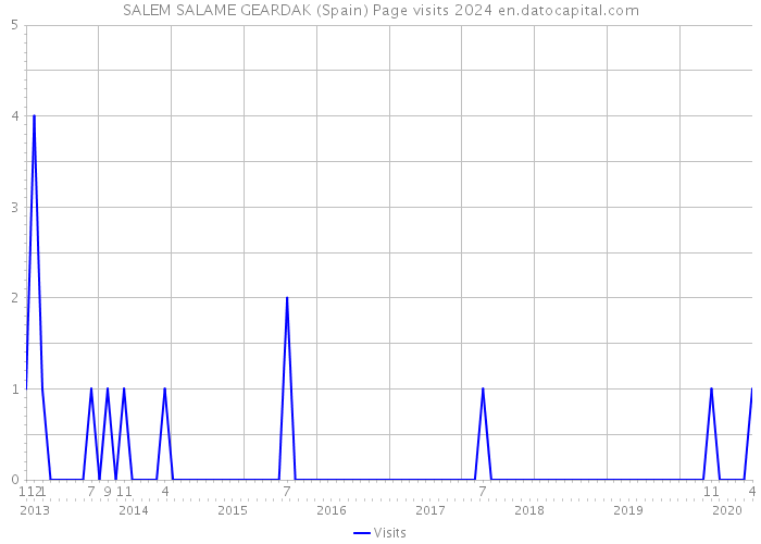 SALEM SALAME GEARDAK (Spain) Page visits 2024 