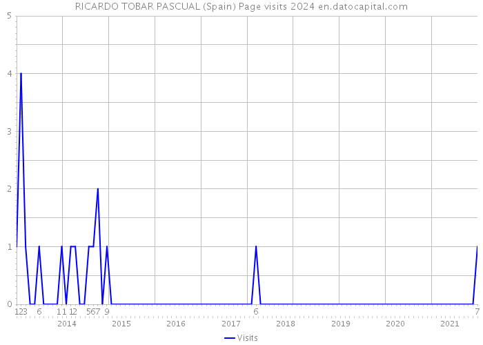 RICARDO TOBAR PASCUAL (Spain) Page visits 2024 