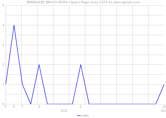 EMMANUEL BRAVO MORA (Spain) Page visits 2024 