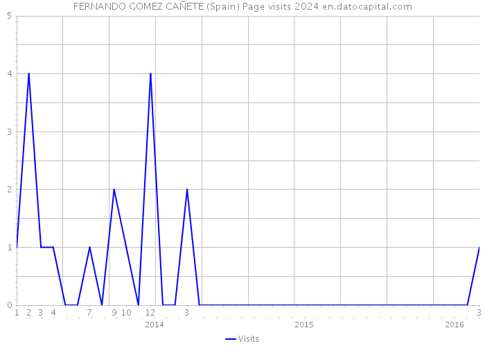 FERNANDO GOMEZ CAÑETE (Spain) Page visits 2024 