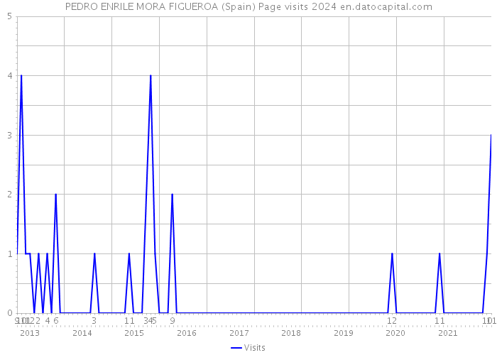 PEDRO ENRILE MORA FIGUEROA (Spain) Page visits 2024 