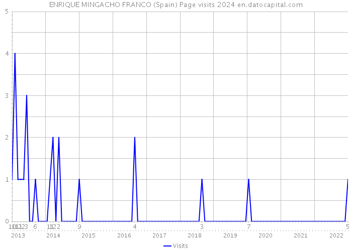 ENRIQUE MINGACHO FRANCO (Spain) Page visits 2024 