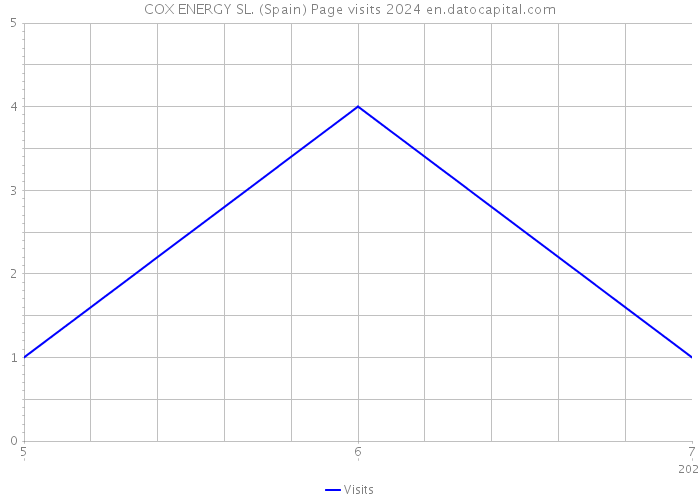 COX ENERGY SL. (Spain) Page visits 2024 