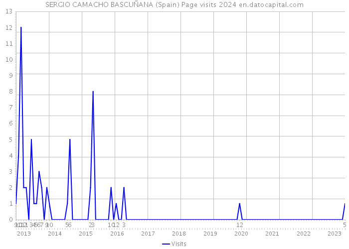 SERGIO CAMACHO BASCUÑANA (Spain) Page visits 2024 