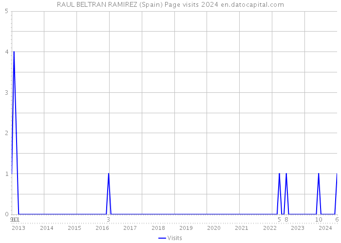 RAUL BELTRAN RAMIREZ (Spain) Page visits 2024 