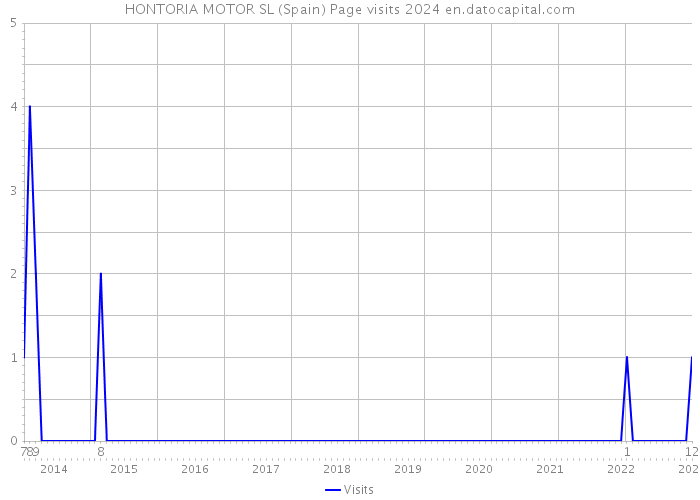 HONTORIA MOTOR SL (Spain) Page visits 2024 