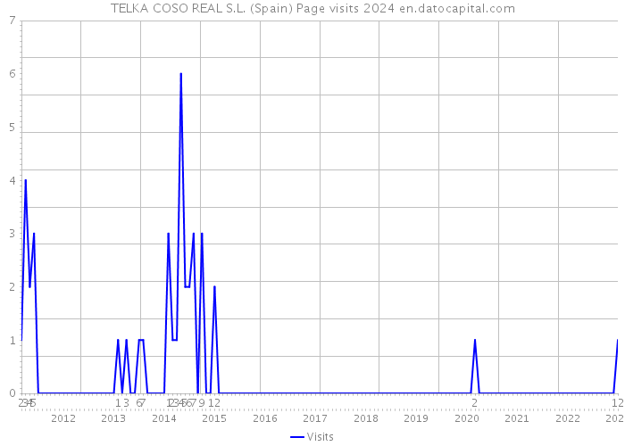 TELKA COSO REAL S.L. (Spain) Page visits 2024 