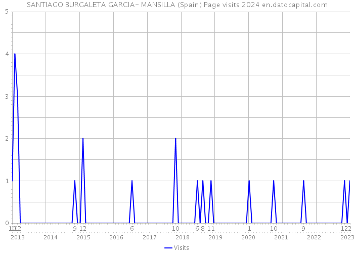 SANTIAGO BURGALETA GARCIA- MANSILLA (Spain) Page visits 2024 