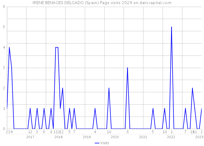 IRENE BENAGES DELGADO (Spain) Page visits 2024 