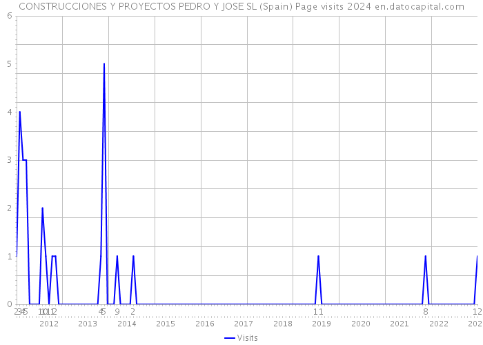 CONSTRUCCIONES Y PROYECTOS PEDRO Y JOSE SL (Spain) Page visits 2024 