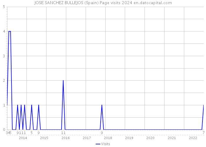 JOSE SANCHEZ BULLEJOS (Spain) Page visits 2024 