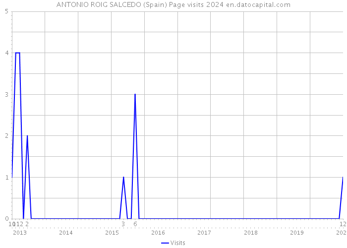 ANTONIO ROIG SALCEDO (Spain) Page visits 2024 